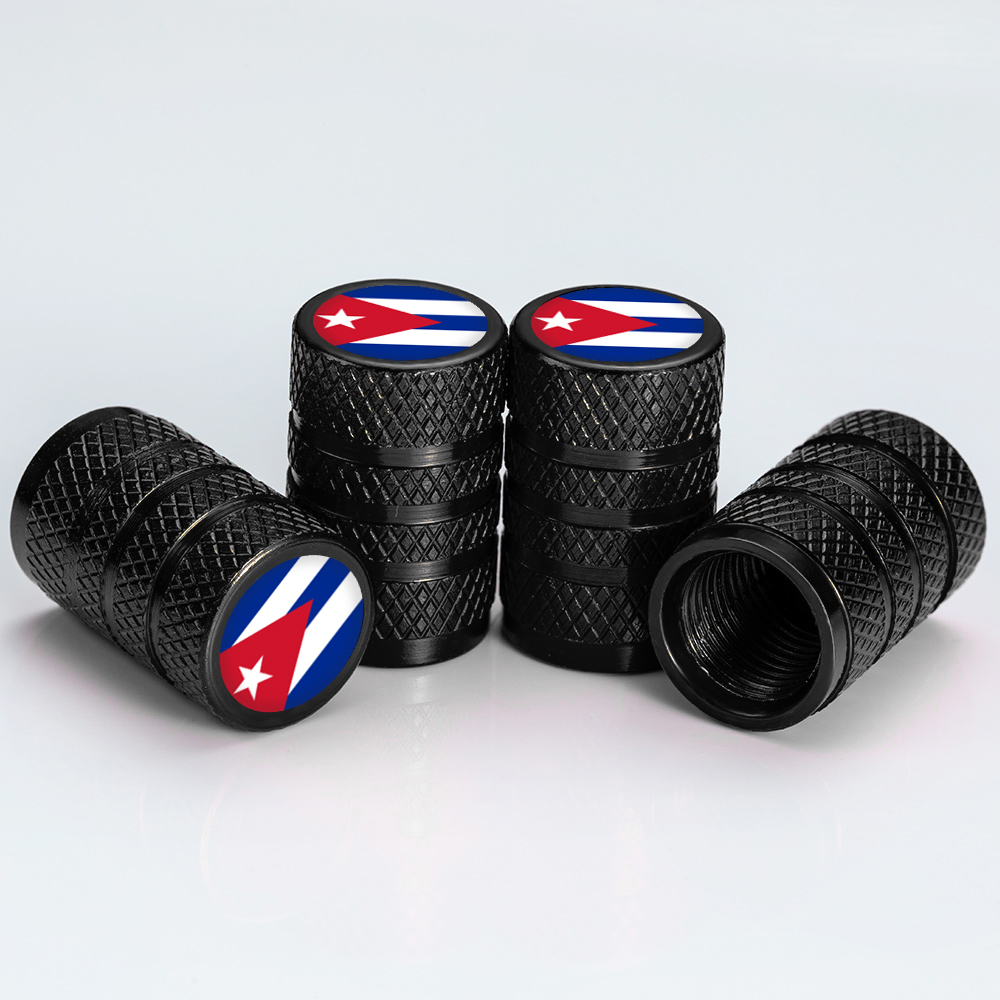 Customizable Air Wheel Tire Valve Stem Caps Various Countries National Flag Vehicle Logo Cover Accessory New Condition