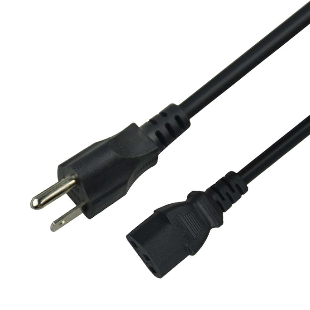 SIPU 6ft USA Standard AC Power Cord Cable 1.8M IEC320 CEE Copper 0.75mm PVC Jacket IP11 Level Desktop Computer PC 220V
