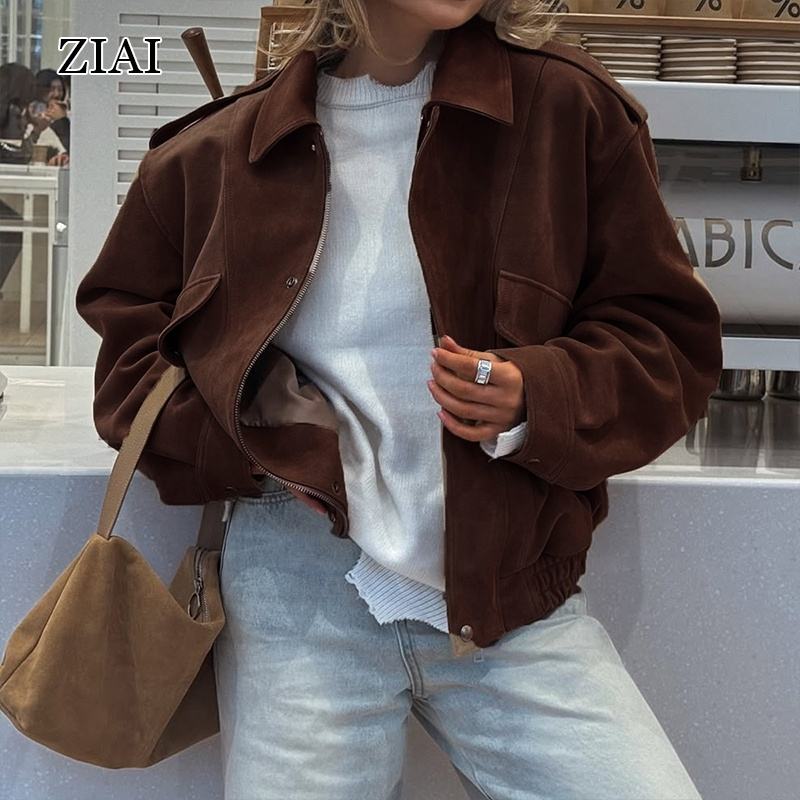 Custom Logo Suede Jacket