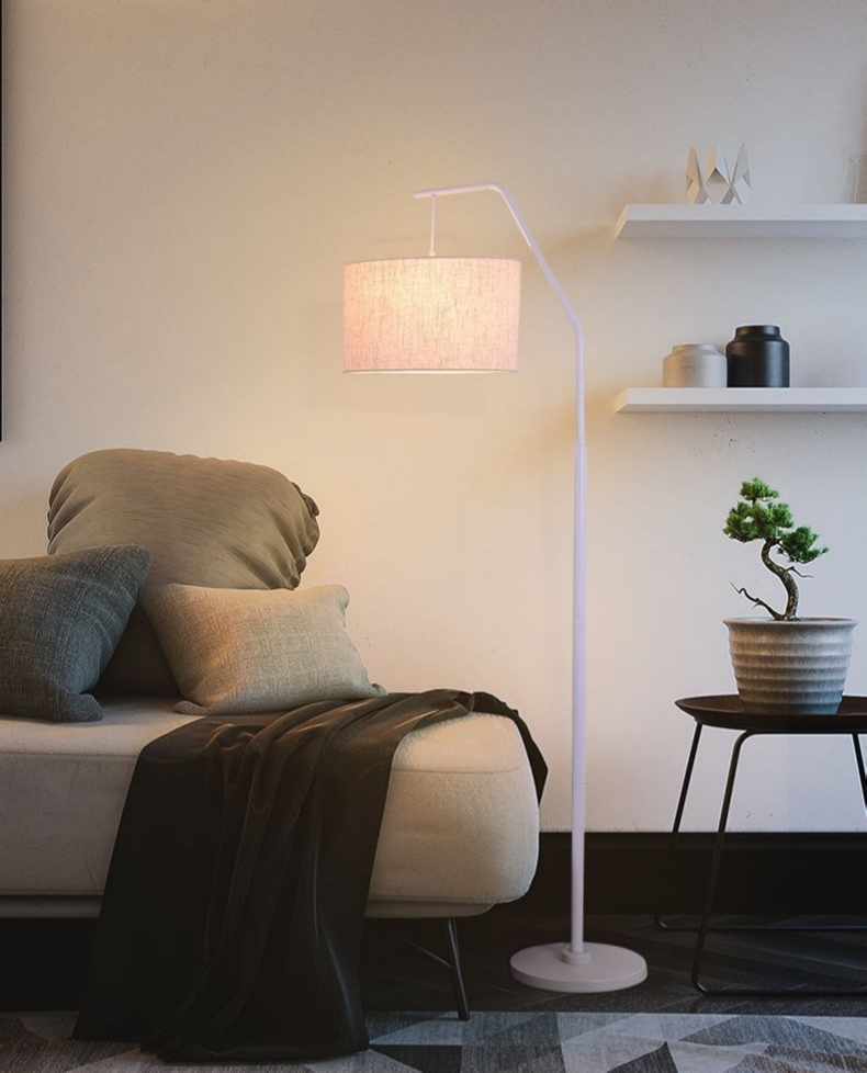 Minimalist Fishing LED Floor Lamp for Living Rooms Creative Vertical Floor-standing Eye-protection Floor Lamp, Sofa Lamp