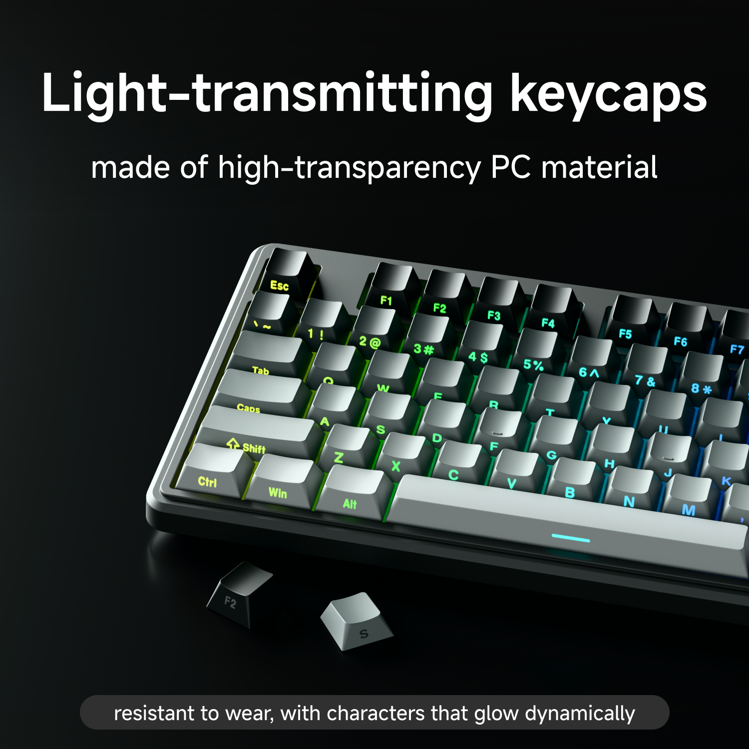 EWEADN V80 Wired Membrane Keyboard Mechanical Feel RGB Backlit Gaming Office Typing Factory Wholesale OEM