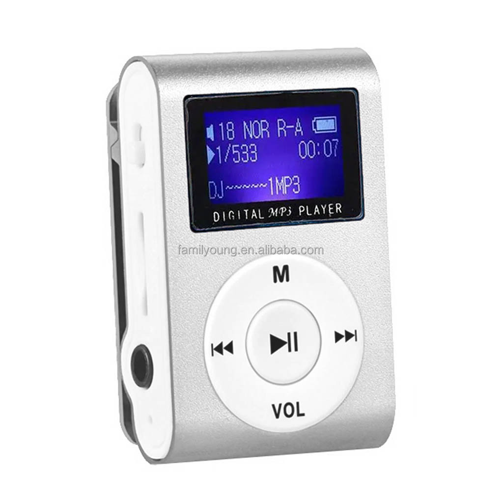 Portable MP3 Player With LCD Screen Support Music Media TF Card Fashion Hifi MP3 Mini Music Player Aluminum Alloy Shell