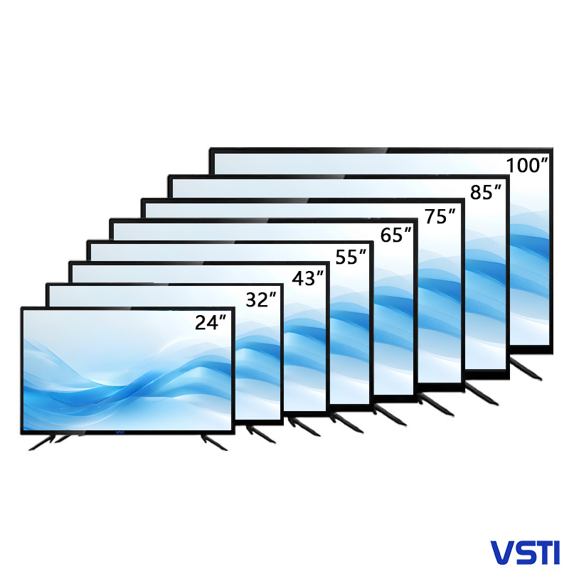 VSTI 70 Inch MiniLED Oled Qled 4K HD TV 55 65 75 86 100 Inch 4K Smart Televisions with Google TV for Hotels and Portable Use
