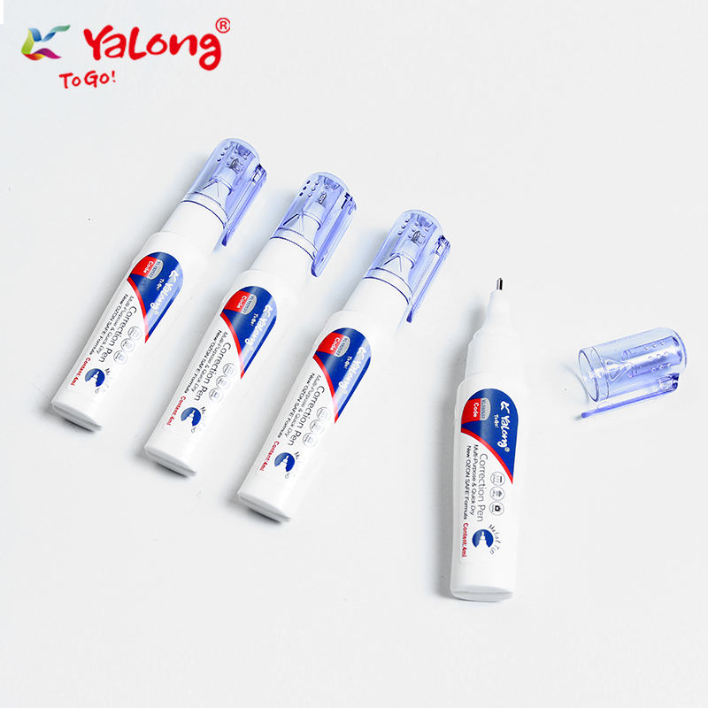 Yalong, самодостаточный корректирующий флюид, Лидер продаж, миниатюрная металлическая ручка для коррекции опрокидывания для офисного использования