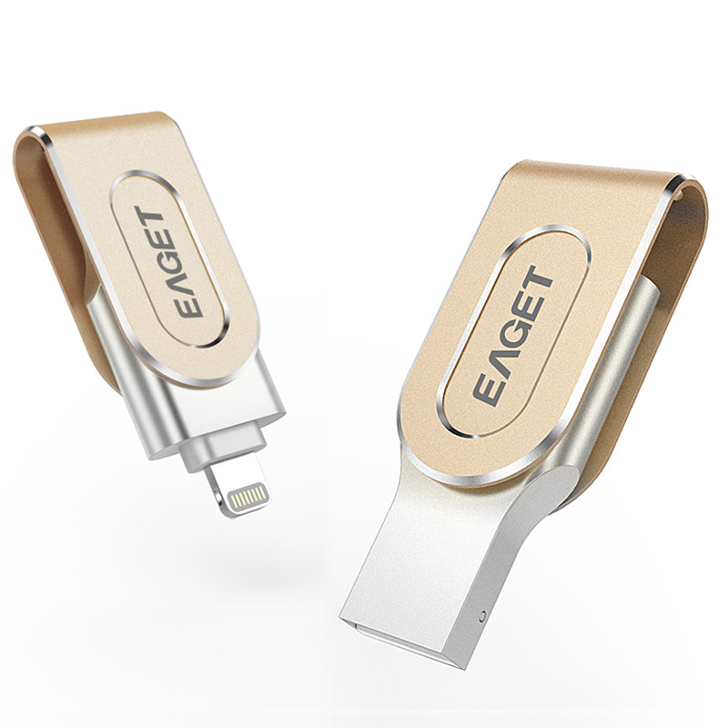 Eaget 64/128GB USB 3.0 MFI Pen Drive Metal Pendrive USB Stick Flash Drive for iPhone iPad USB Flash Drive