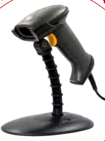 USB 1D Wired Handheld Barcode Scanner High Quality CCD Light Source for Supermarket and Logistics Applications