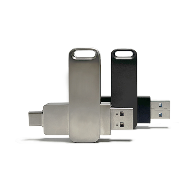 Type-c 2.0 3.0 Pen Drive 16GB 32GB 64GB 128GB 2 in 1 Metal USB-C USB Flash Drive Free Laser logo for iphone 15/16