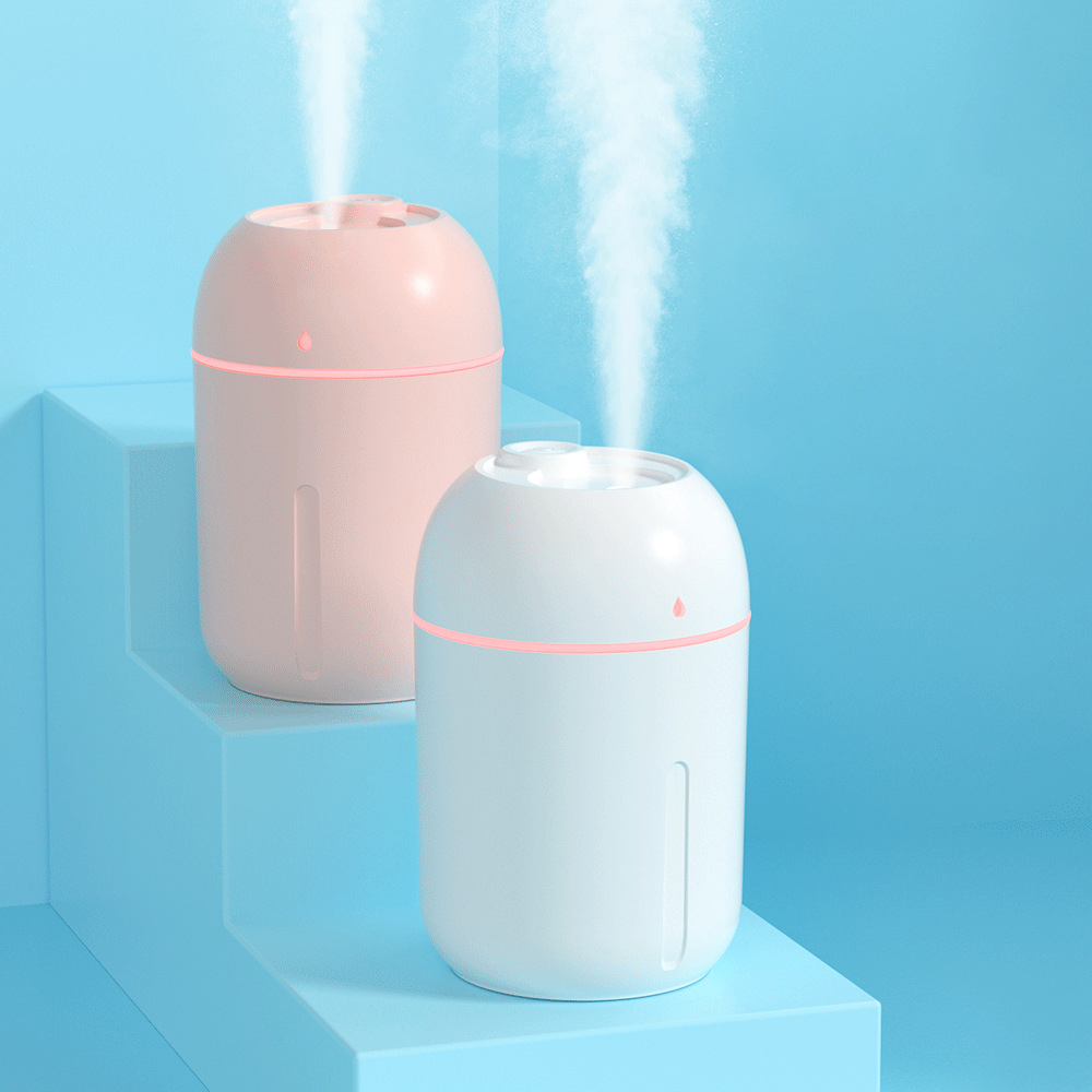 Custom Logo USB Rechargeable 330ml Mini Portable Cool-Mist Air Humidifier Aromatherapy Essential Oil Diffuser Low Noise Night