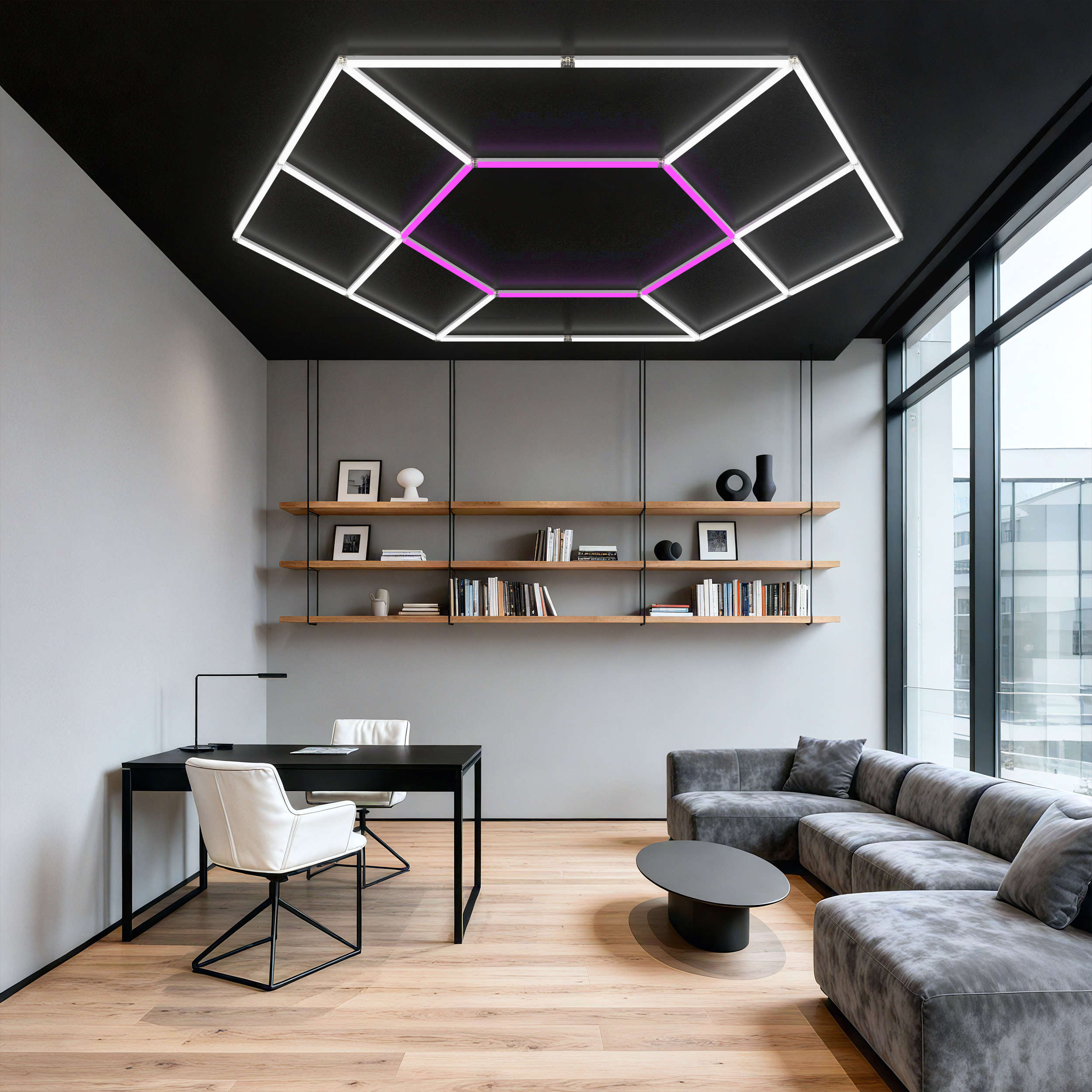 Energy Conservation Non-Glare Uniquely Shaped Workspace Diamond Interior Led Lighting for Home