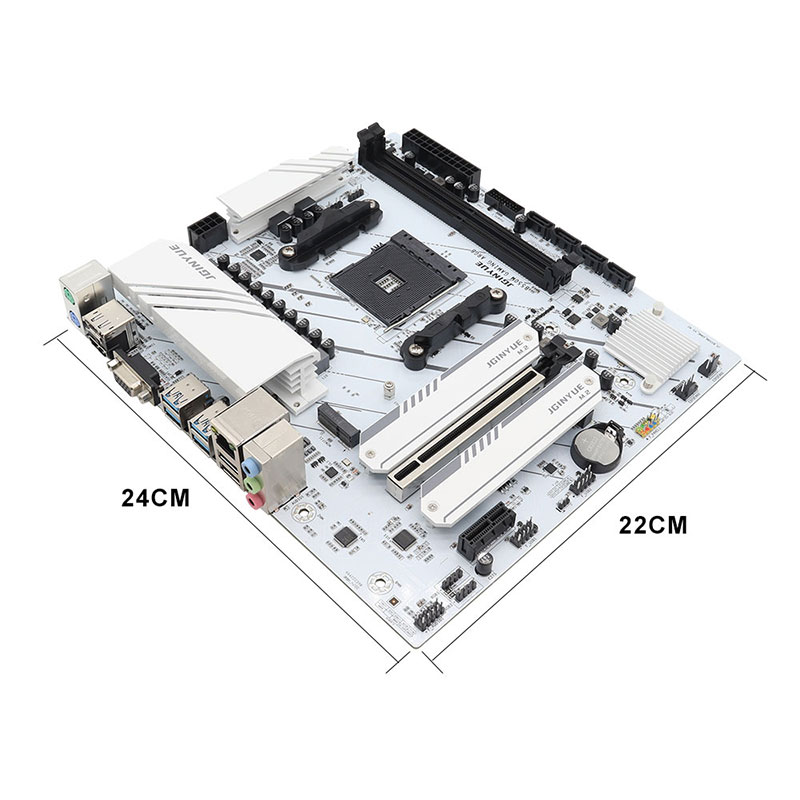 JGINYUE B550M-GAMING ARGB Motherboard with CPU R7 5700x 32GB DDR4 RAM for Computer