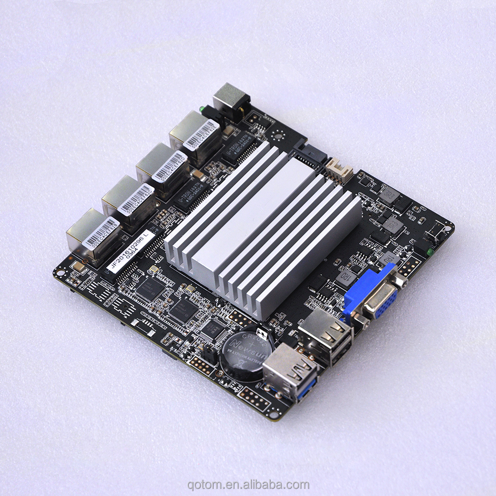 J1900 4 Lan Ports Industrial Motherboard Four Gigabit Etherne Mini PC Board Fanless ITX Mainboard