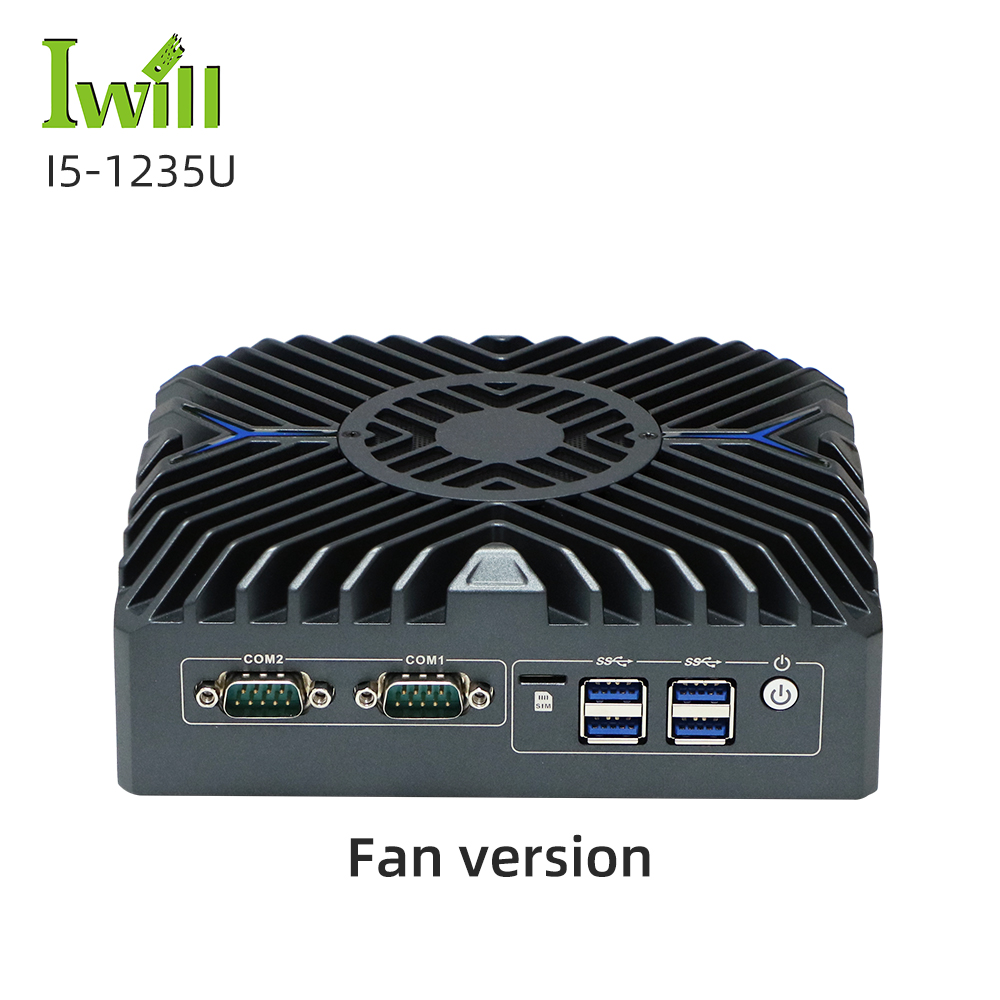 Cheap Fanless Computer J1900  J6412 N100 Mini Desktop Pc 12v 10w I3 I5 I7 Mini Pc with Sim Card Slot Dual Lan 4 Lan Rs232