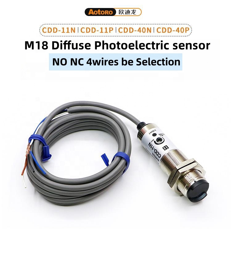 Photoelectric Sensor Datasheet CDD-40P PNP NPN Diffuse Reflective 40CM Proximity Sensors