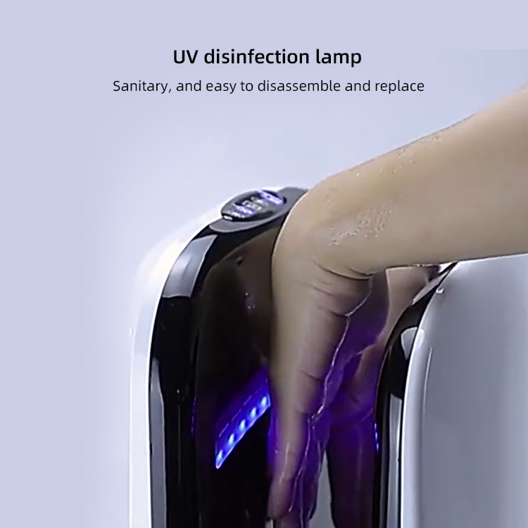 2 in 1 Sensor Automatic 1800w Warm air Wall Mounted Hand Dryer Automatic for Bathroom