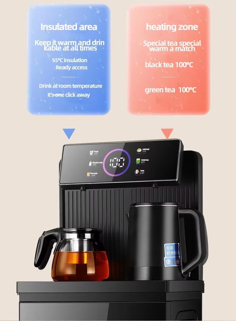 Remote Control Vertical Hot and Cold Tea bar Water Dispenser Bottom Mounted Bucket Water Fountain for Office