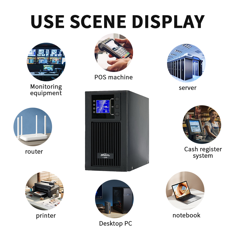 Wholesale Single Phase Online UPS Power Supply 1kva/2kva/3kva/5kva/6kva 1000va 2000va 3000va Uninterruptible Power Supply Ups
