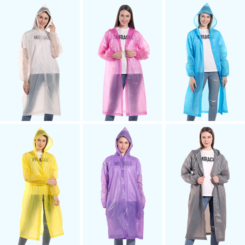 Мягкий прозрачный дождевик EVA (Unisex)