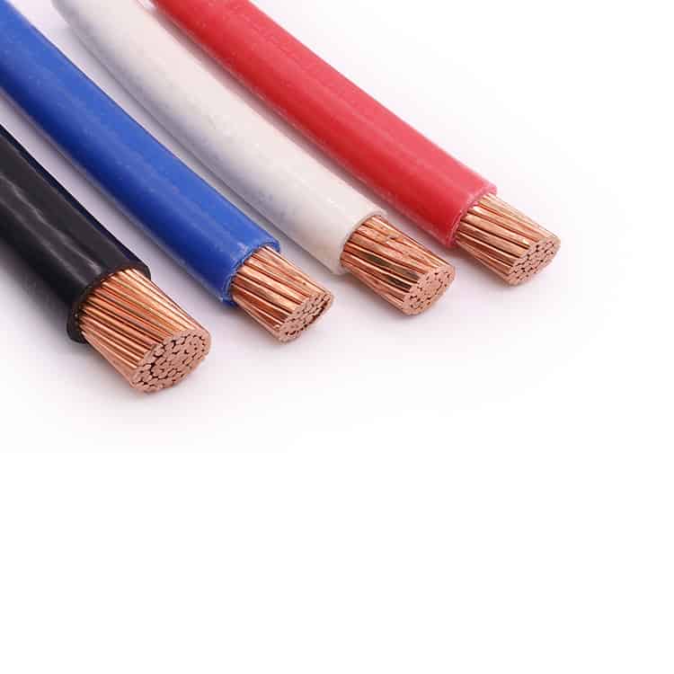 High Quality PVC Coated Copper Single Core Electrical Wire NYA 1.5mm 2.5mm XLPE IEC 600V Overhead Insulated Stranded Wire 100m