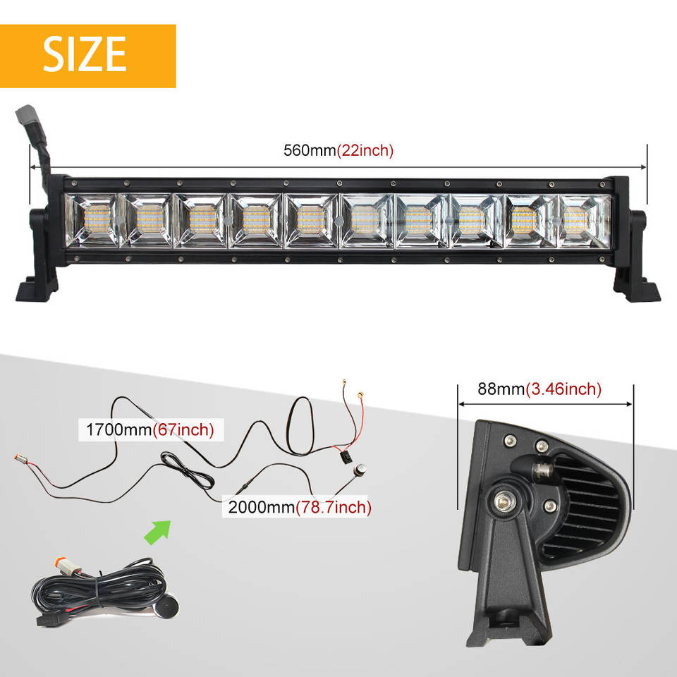 22-дюймовая светодиодная балка Auto Lighting System (100W)