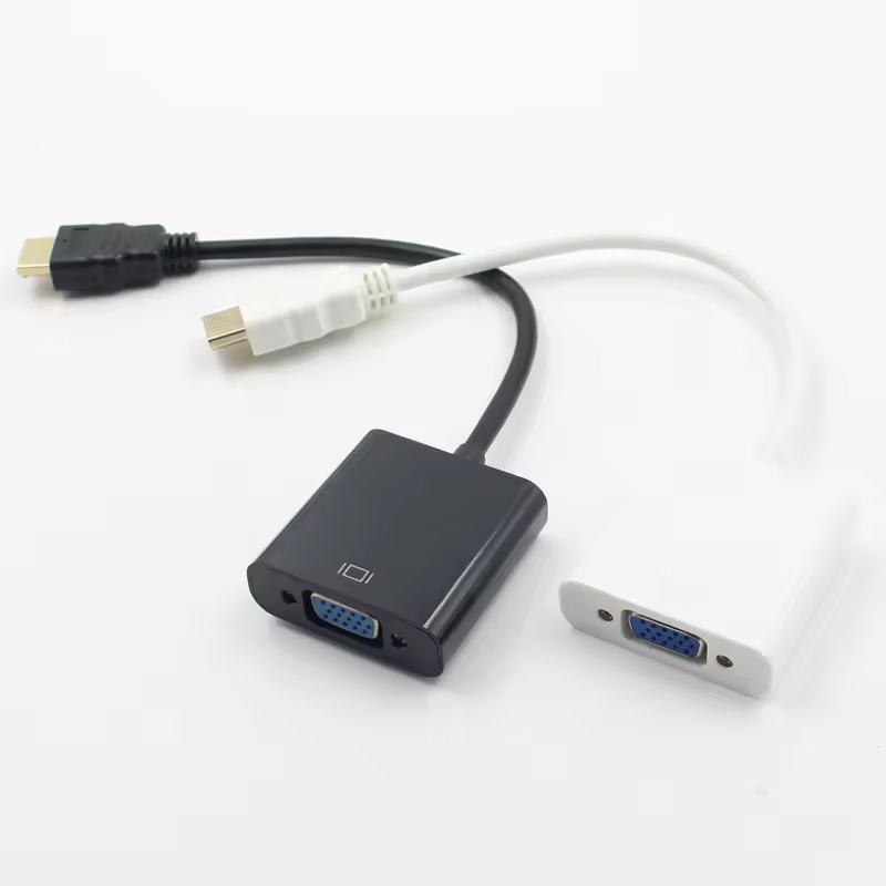 Wholesale HDTV  to VGA Audio Video Cable Converter HD to VGA Adapter for hdmi Desktop Laptop Projector Monitor Computer