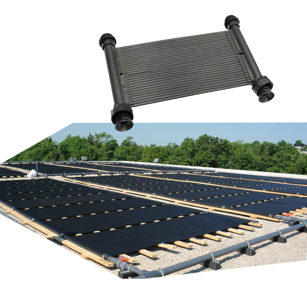 China Factory Roof Ground Installation Swimming Pool Solar Collector with Solar Controller