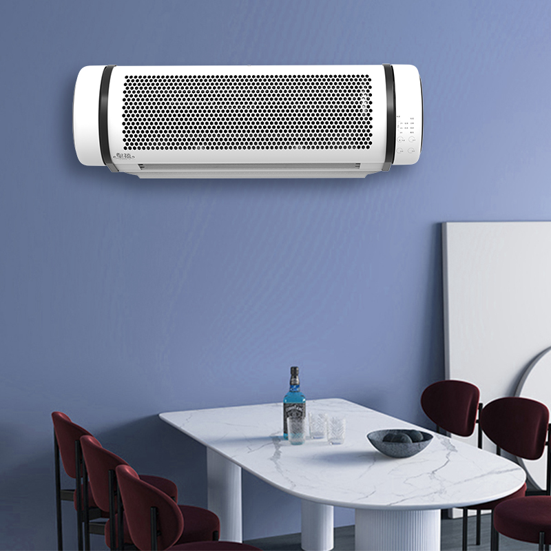 2024 Wall-mounted Fan Smart New Design Voice and Remote  Purification Household Bladeless Cooling Fan