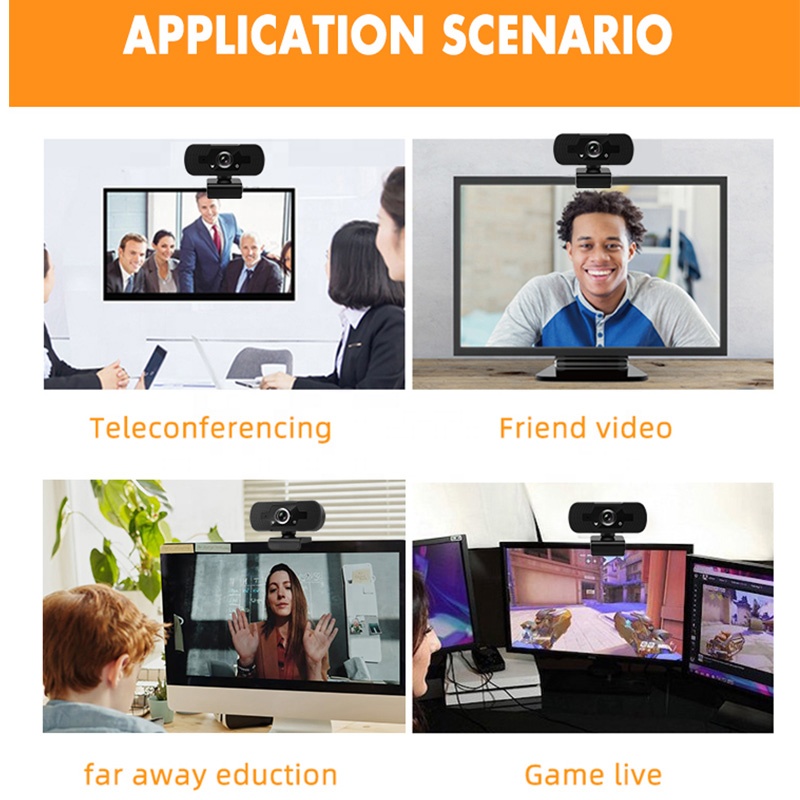 OEM 1080P USB Best Webcam Chat Room Online Webcam 1920x1080 USB2.0 for Live Video Conferencing, Webcast E-teaching Video Chat