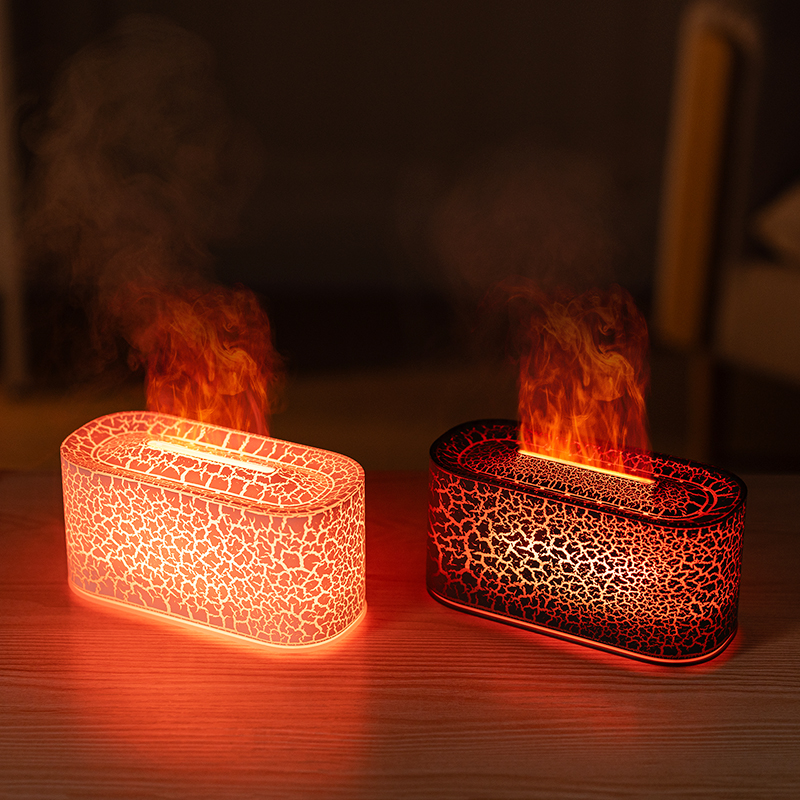 Mood Light Ultrasonic Humidifier Essential Oil for Diffuser for Bedroom Desktop Personal Space With Wood Grain Design