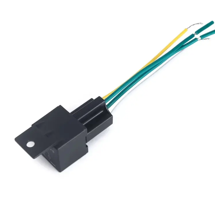 12V/24V Automotive Relays 5-Pin Fixed Back Conversion 40A/80A/100A AC 12V 4 Pin GPS Car Relay for Vehicle Tracking