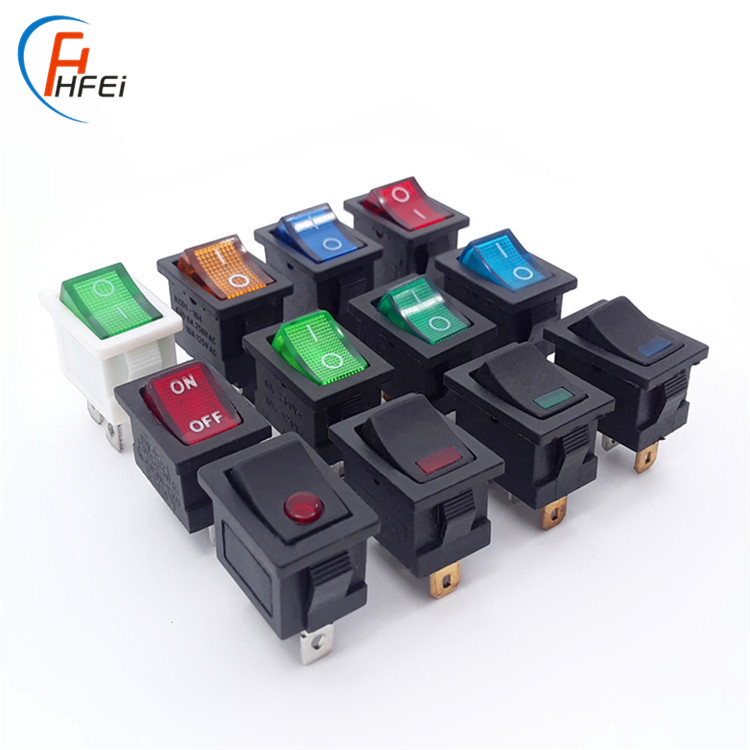 Haifei 10*15 15*21 2 Pins 3 Pins  Kcd1 10a 250v Rocker Switch T85 Mini Rocker Switch