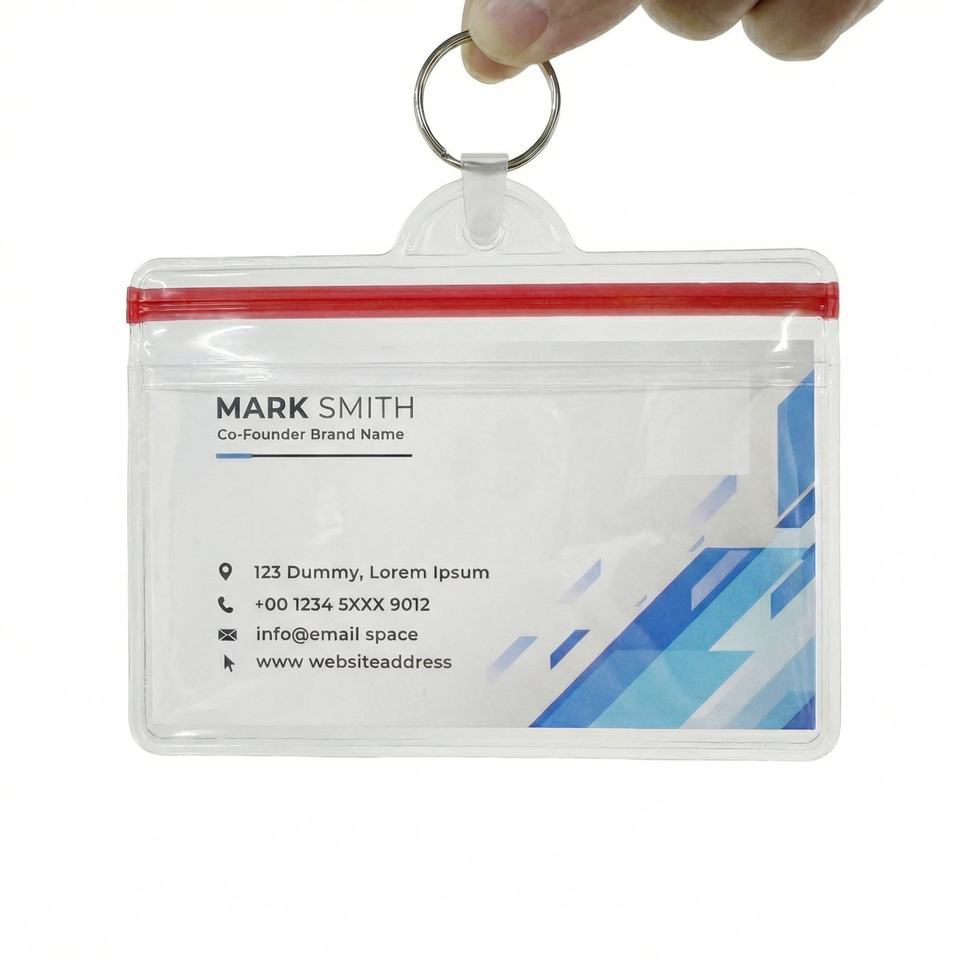 Мягкий горизонтальный держатель для топливных карт (Clear Soft)