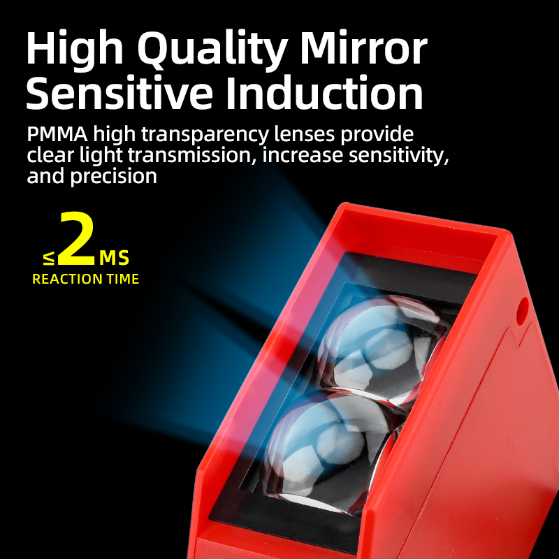 Adjustable NPN PNP Relay Optical Sensor Long-Range 0-50M Sensing Diffuse Reflection Proximity & Photoelectric Switch Sensor
