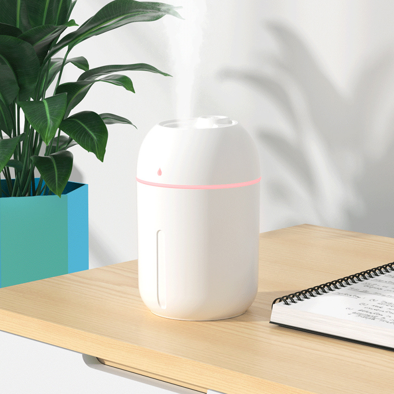 Custom Logo USB Rechargeable 330ml Mini Portable Cool-Mist Air Humidifier Aromatherapy Essential Oil Diffuser Low Noise Night