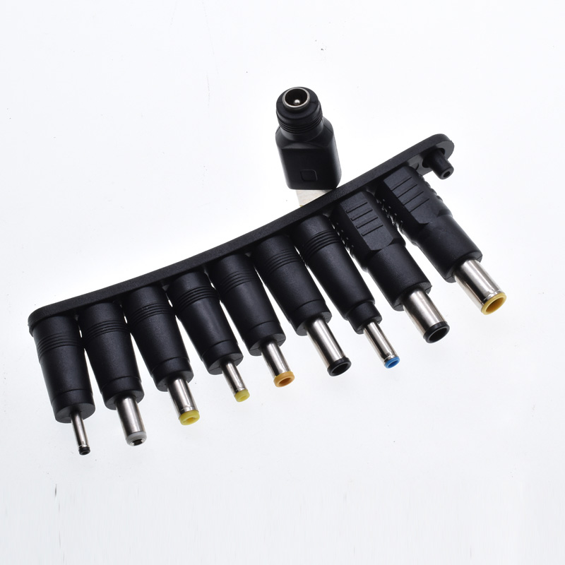 USB C to DC Adapter Barrel PD Trigger Cable with 10 Connector Tips USB to DC Power Cable PD100W for Different Laptop