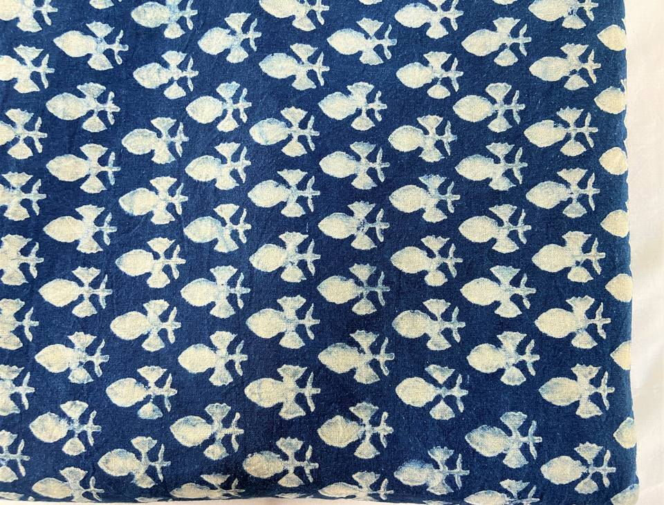 Органический индиго (Hand Block Print)