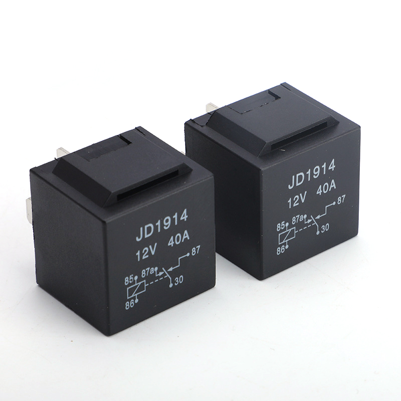 12V 24V 36V 48V 60V 72V 40A 80A  Automotive Relays Fixed Back 5-pin Conversion 40A Relay JD1914 12vdc Relay + Socket