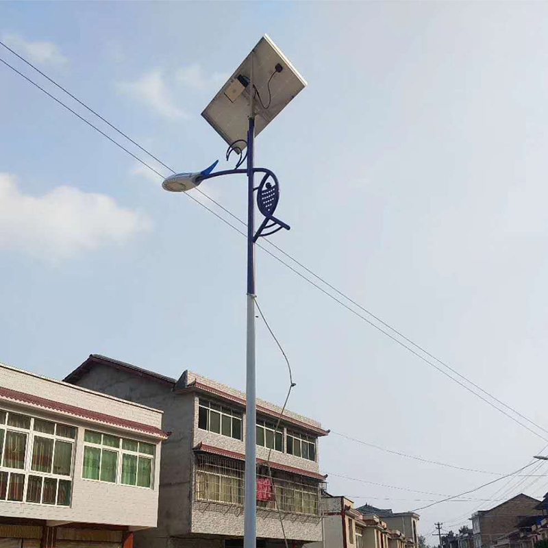 Split Solar Street Light Complete Set Q235 Hot Dip Galvanized Octagonal Pole Outdoor Solar LED Road Lamp