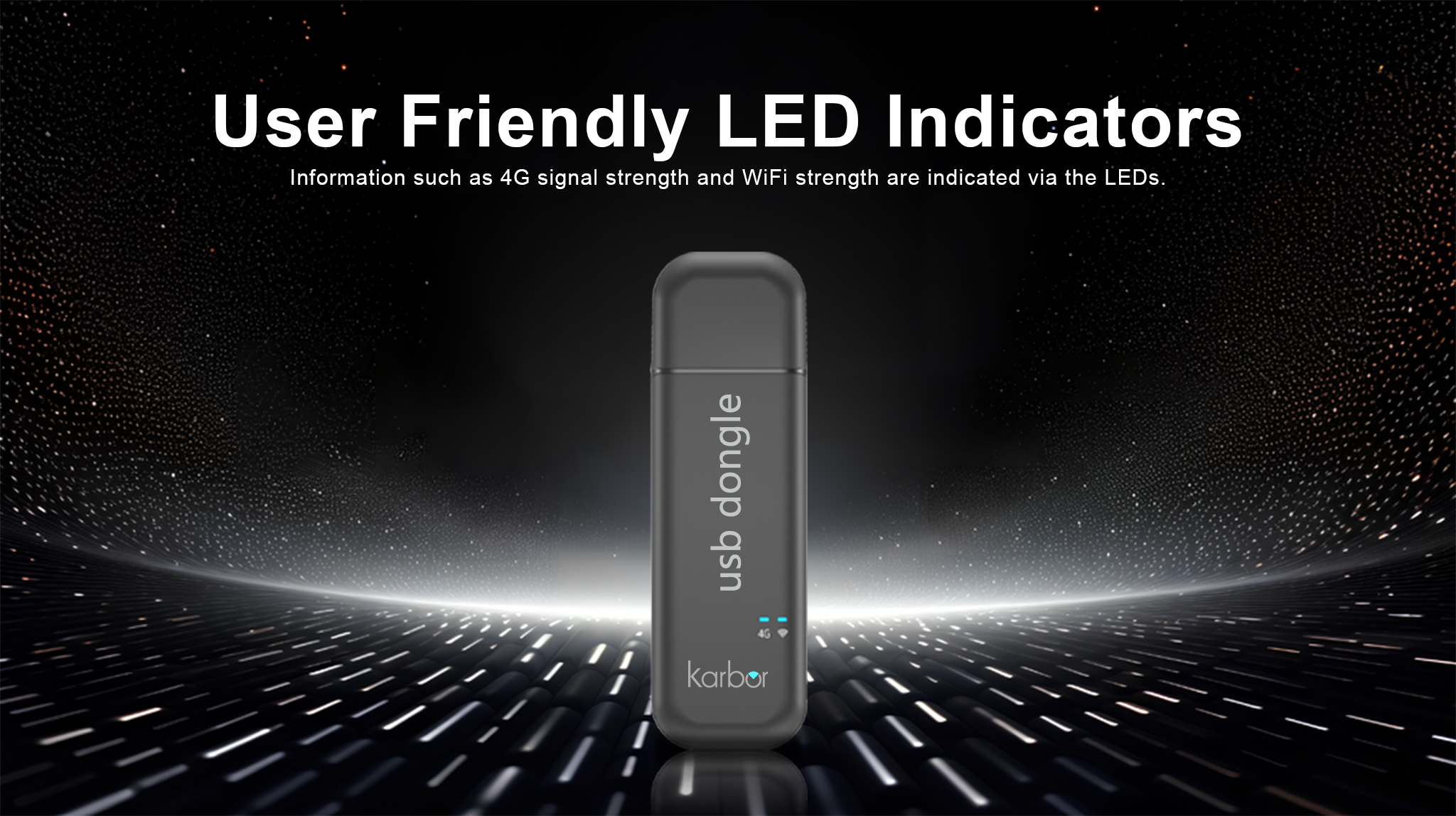 Karbor 4G LTE Mini USB Dongle WiFi Router Modem With SIM Card Slot 300Mbps 2.4G WiFi WPS Enabled Internet Travel Remote Work