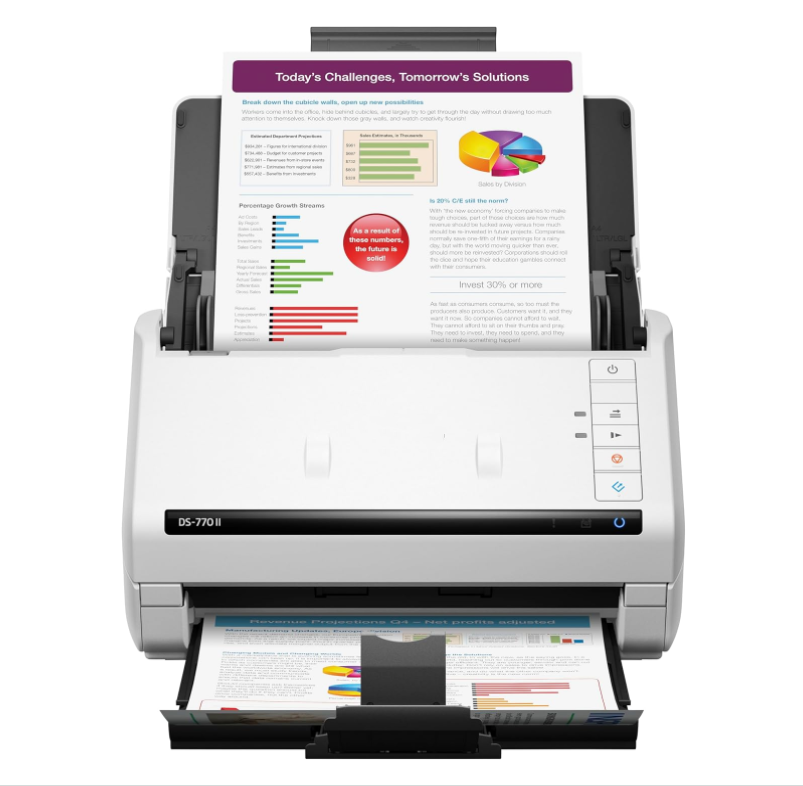 EPS0N DS-770II/775II A4 Sheet-fed High-speed Color Document Scanner