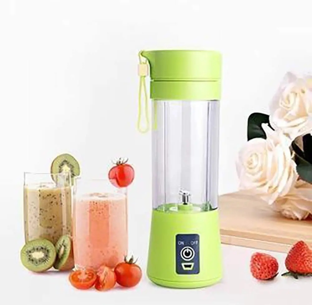 Portable 380ml Stainless Steel USB Juicer Blender with Battery for RV Car Outdoor & Hotel Use