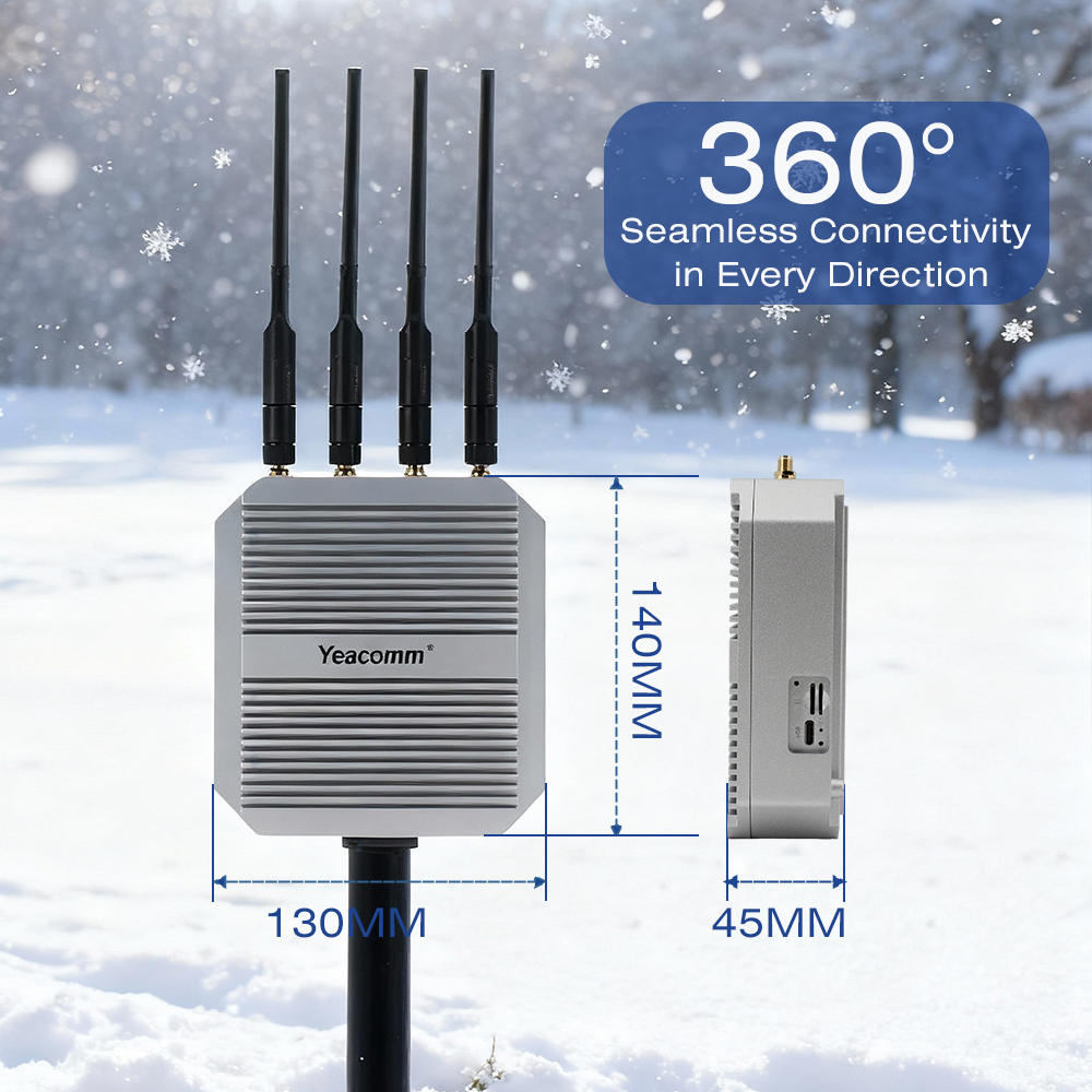 Yeacomm NR630 SDX75 SDX62  Bridge Mode 5G Modem Outdoor Cpe Wireless Router with Sim Card Slot IMEI Change VPN Gloval Version