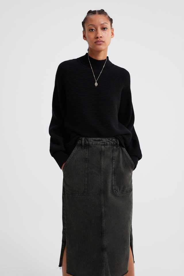 Винтажная длинная юбка (Denim Long Skirts)