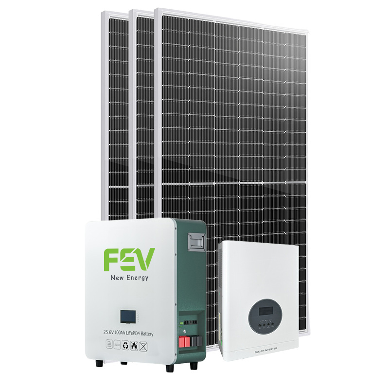 Complete Solar Power System with 15kW-20kW Solar Panels, Including Batteries and Inverter System; Custom Solar Power System.
