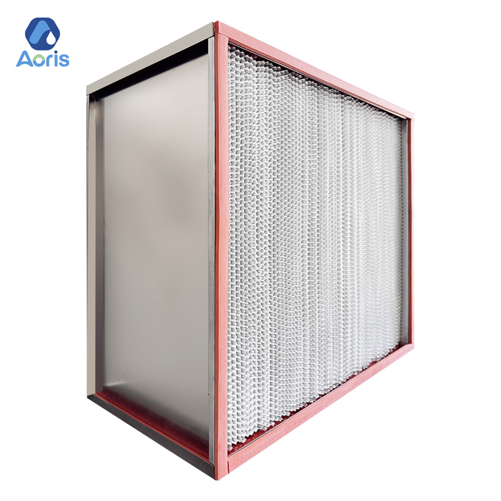 H13 H14 Heat Resistant HVAC Air Industry HEPA Filter Stainless Steel Frame 99.99% Efficiency New OEM Box Dust Removal Media