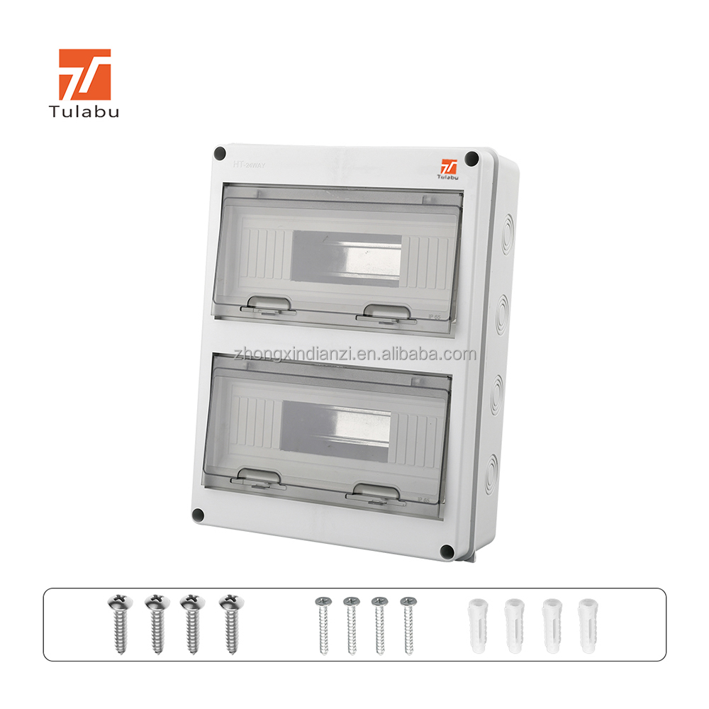Tulabu HT Series IP65 Waterproof Distribution Box with 63A MCB 8 Sockets Outdoor Power Supply Device