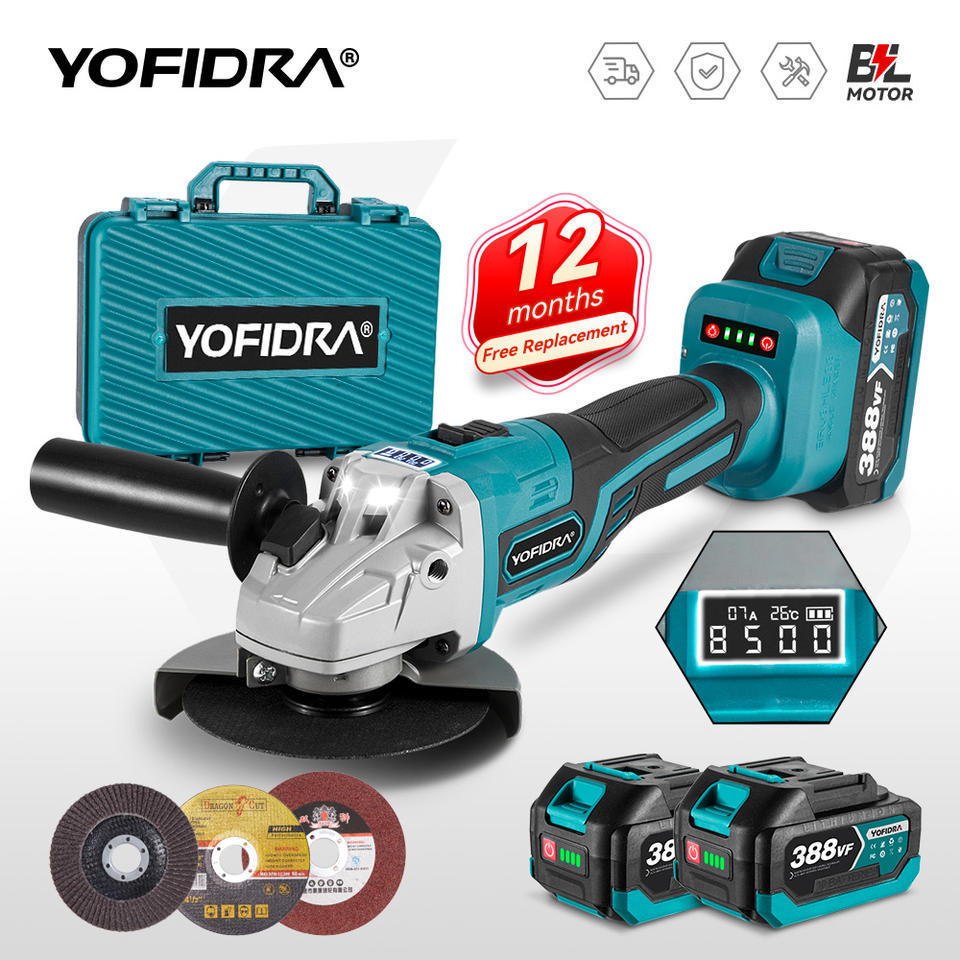 Бесщеточная УШМ Yofidra (Electric Cordless)