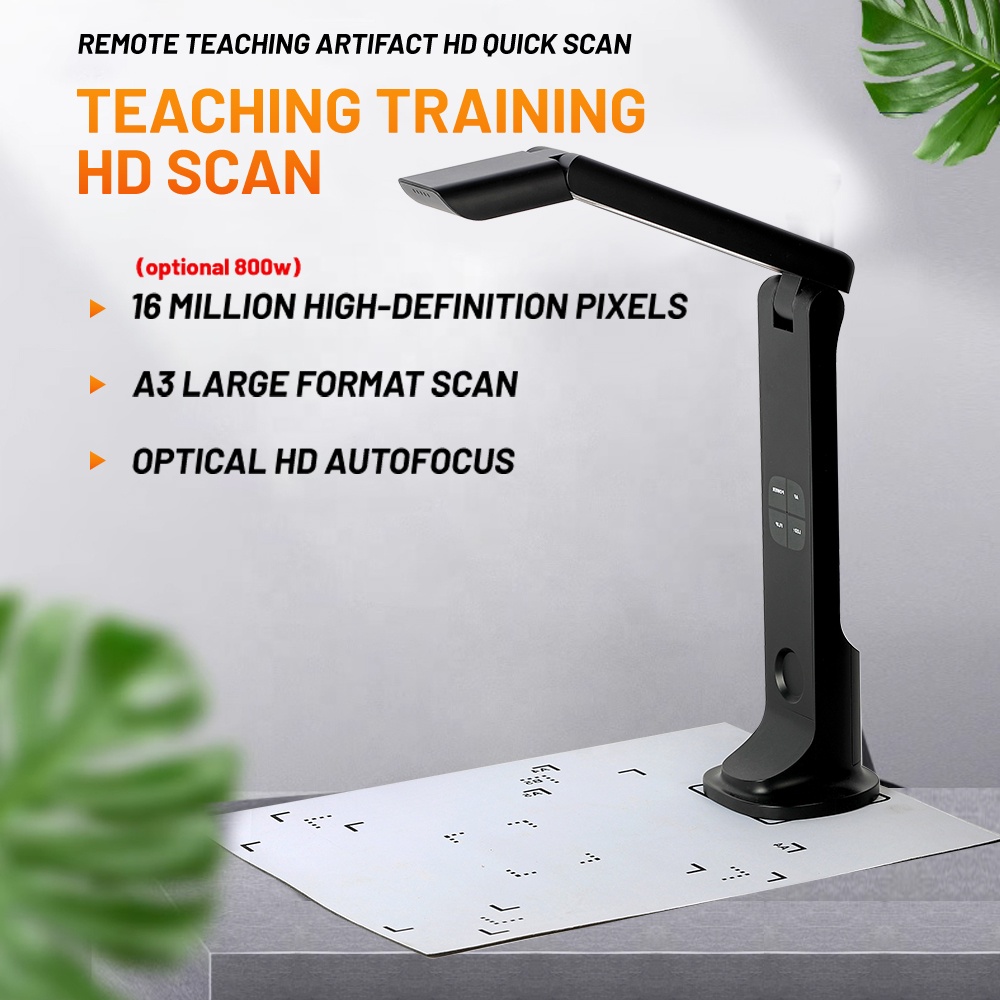 A3/A4 Portable Autofocus Multi-function Smart Book Document Camera Scanner
