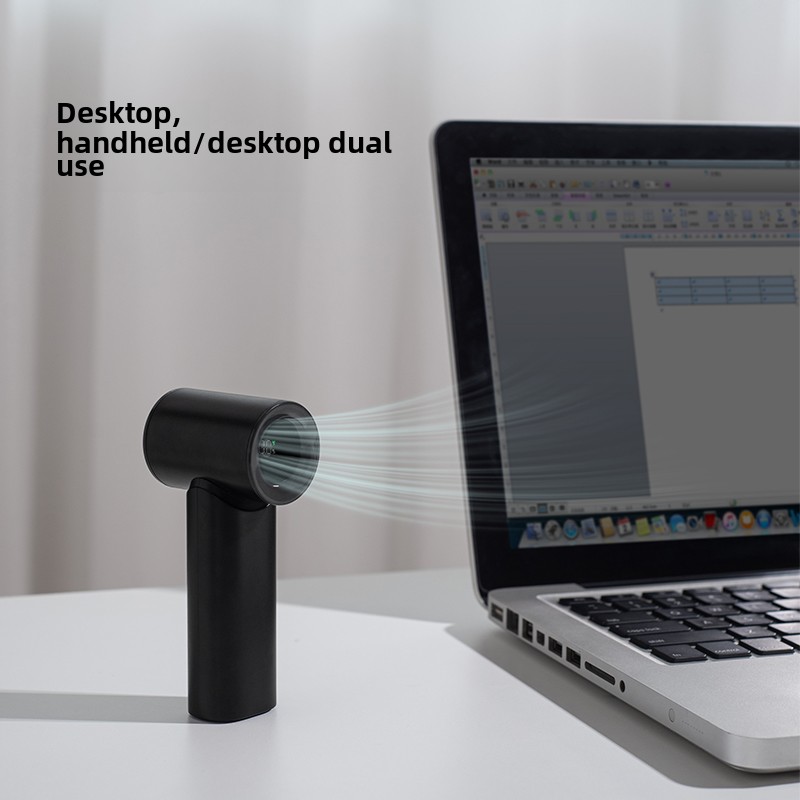 N610 Hot Selling Real 3000mAh Portable Handheld Bladeless Wearable High Speed Turbo Cooling Mini USB Rechargeable Fan