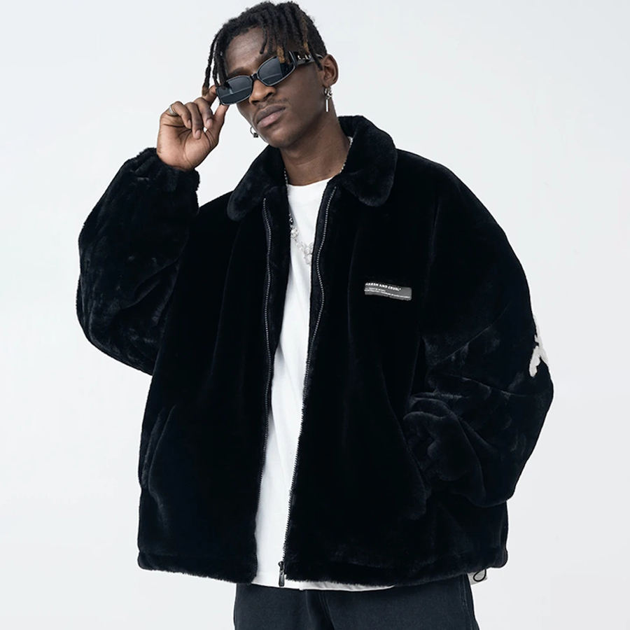 Stylish Printed Fleece Jacket