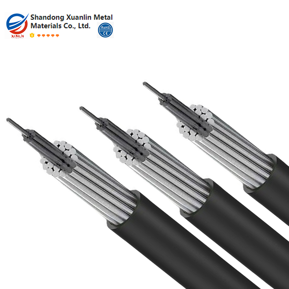 Aluminum Alloy High Voltage Outdoor Overhead XLPE Power Cable AAAC Model 4 Core 95mm Tinned Copper Conductor for Power Station